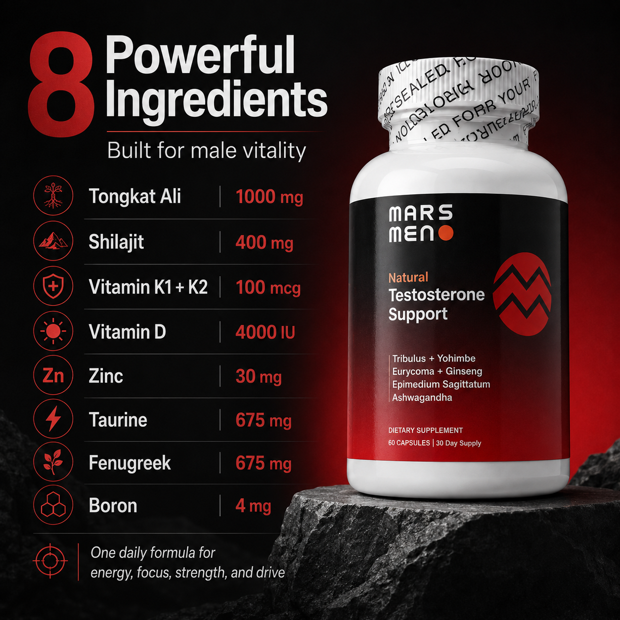 Mars Men Testosterone Support