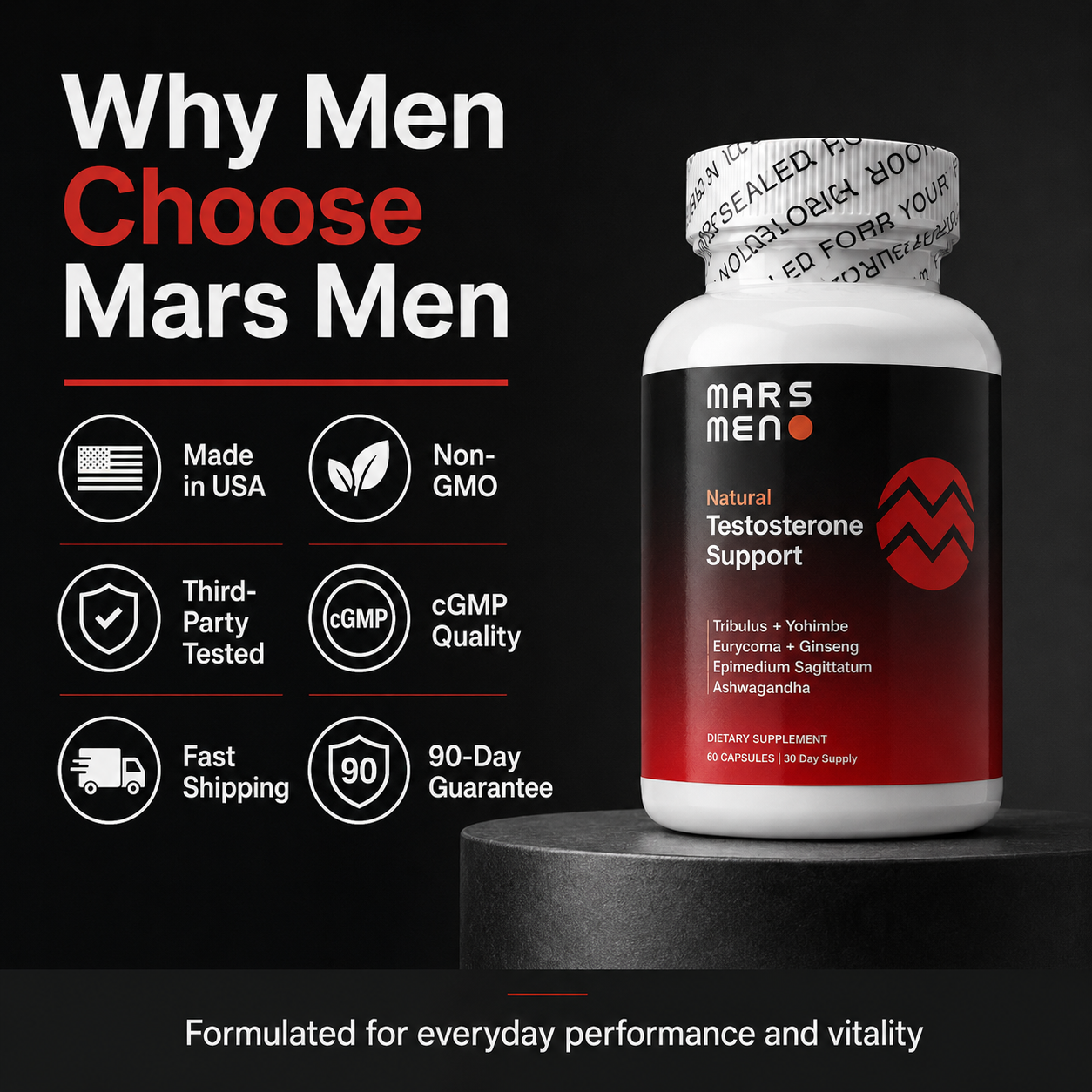 Mars Men Testosterone Support